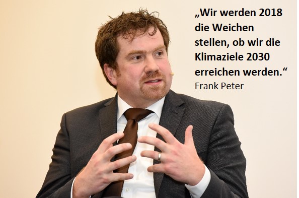 Beim Debattenabend: Frank Peter, Stellvertretender Direktor und Leiter Team Deutschland Agora Energiewende